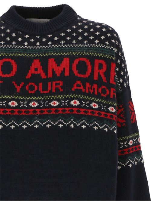 Jacquard inserts I'm Not Your Amore knit Giada Benincasa | 120603